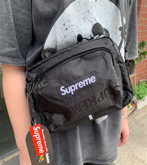 supreme bum bag fake|supreme over the shoulder bag.